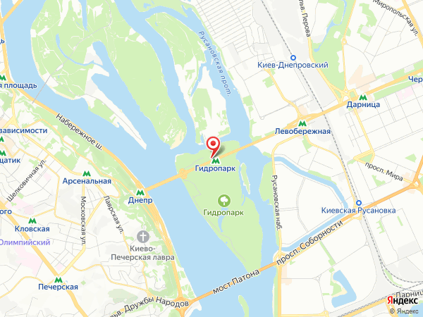 в районе метро Гидропарк